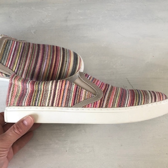 Sam Edelman “Peony” Multi Color Slip On Sneakers Size 9 Fabric Casual Shoes - Picture 12 of 16